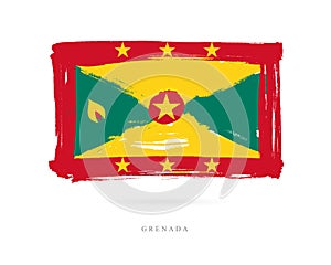 Flag of Grenada. Abstract concept photo