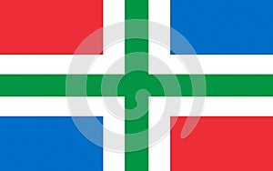 Flag of Groningen, Netherlands