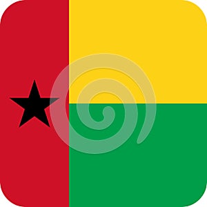 Flag Guinea Bissau Africa illustration vector eps