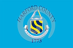 Flag of Harford County of Maryland, USA photo
