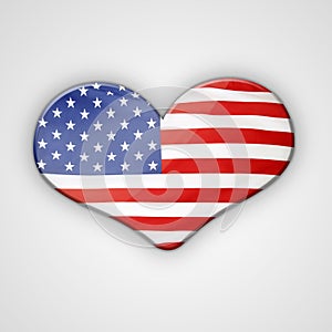 Flag heart