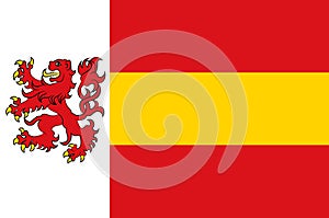 Flag of Herzogenrath in North Rhine-Westphalia, Germany