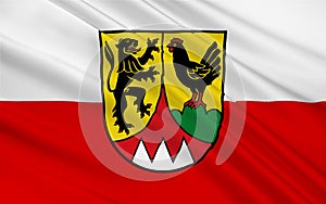 Flag of Hildburghausen in Thuringia, Germany