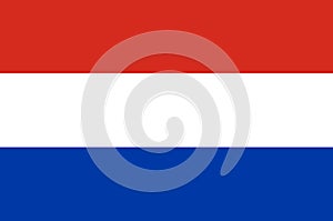 Flag Of Holland. Vector. Ratios and colors are observed.