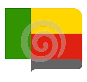 Flag horizontal shape, pointer for world map