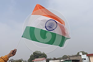 Flag hosting colorful freedom national nation