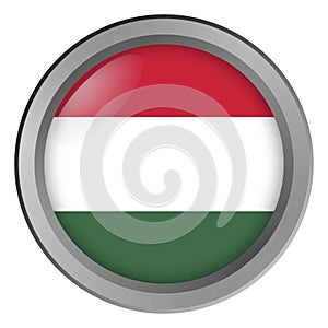 Flag of Hungary round as a button