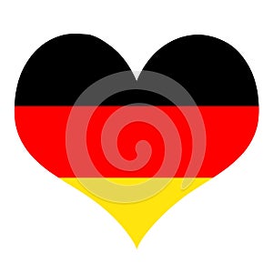 Flag I love Germany heart photo