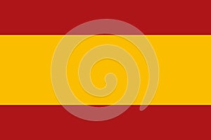 flag of Ibero Romance peoples Spaniards. flag representing ethnic group or culture, regional authorities. no flagpole. Plane photo