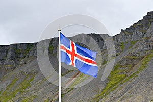 Flag of Iceland northen Europe