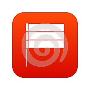 Flag icon digital red