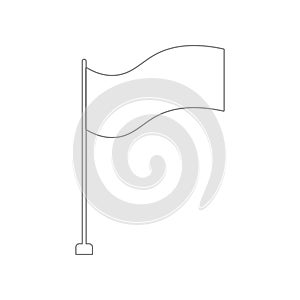 Flag icon. Element of Army for mobile concept and web apps icon. Outline, thin line icon for website design and development, app