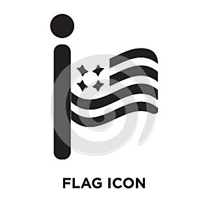 Flag icon vector isolated on white background, logo concept of F