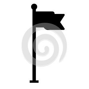 Flag icon on white background. flat style. location flag icon for your web site design, logo, app, UI. flag symbol. waving flag