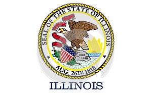 Flag of Illinois, USA