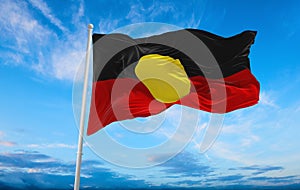 flag of Indigenous Australian peoples Aboriginal Australians at photo