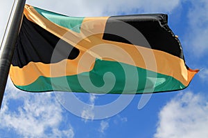 Flag of island nation of Jamaica