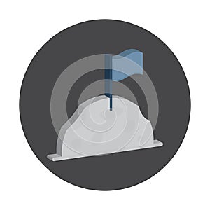 Flag  Isometric vector icon which can easily modify or edit photo