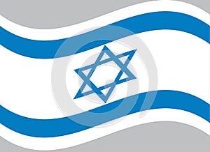 Flag of Israel: rightly proportions and colors.