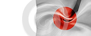 Flag Japan silk cloth background wind governmental