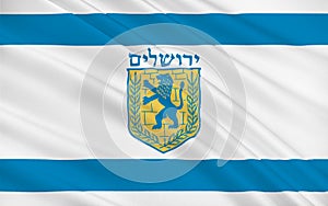 Flag of Jerusalem, Israel
