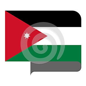 Flag horizontal shape, pointer for world map