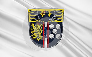 Flag of Kaiserslautern of Rhineland-Palatinate, Germany