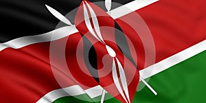 Flag Of Kenya photo