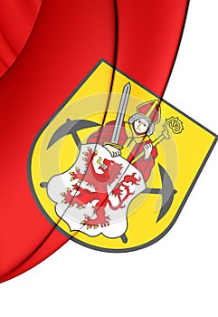 Flag of Kerkrade Limburg, Netherlands.