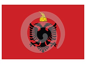 Flag of the Kingdom of Albania year 1928-1939 photo