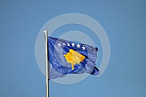 Flag of Kosovo background photography