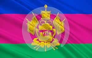 Flag of Krasnodar region, Russian Federation