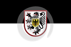 Flag of Landau in Rhineland-Palatinate, Germany