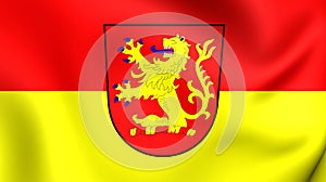 Flag of Langenhagen City Lower Saxony, Germany.