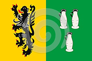 Flag of Langerwehe in North Rhine-Westphalia, Germany