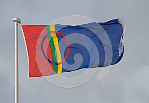 The flag of Lapland photo