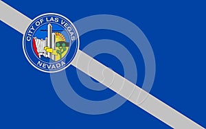 Flag of Las Vegas in Nevada, USA