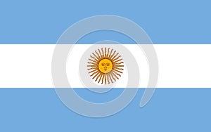flag of Latin Americans Argentinians. flag representing ethnic group or culture, regional authorities. no flagpole. Plane layout,