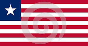 Flag of Liberia or the Liberian flag