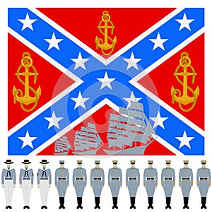 The flag and the linear part of the Confederation Navy