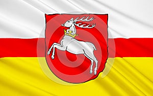 Flag of Lublin in southeastern Poland