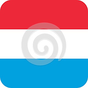 Flag Luxembourg illustration vector eps