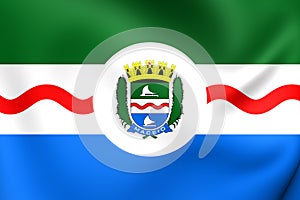 Flag of Maceio City, Brazil.