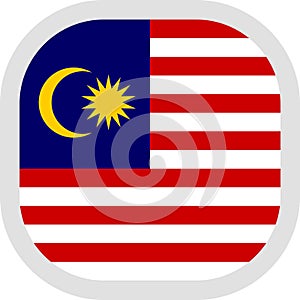 Icon square shape with Flag photo