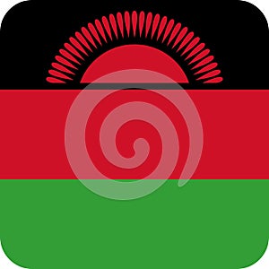 Flag Malawi Africa illustration vector eps