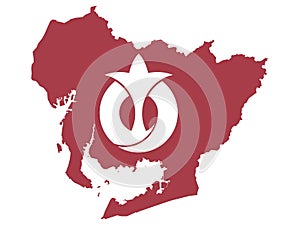 Flag Map of Aichi Prefecture
