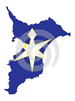 Flag Map of Chiba Prefecture