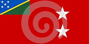flag of Melanesian peoples Temotu people. flag representing ethnic group or culture, regional authorities. no flagpole. Plane photo