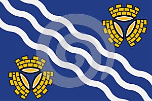 Flag of Merseyside in England