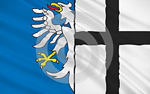 Flag of Meschede in North Rhine-Westphalia, Germany